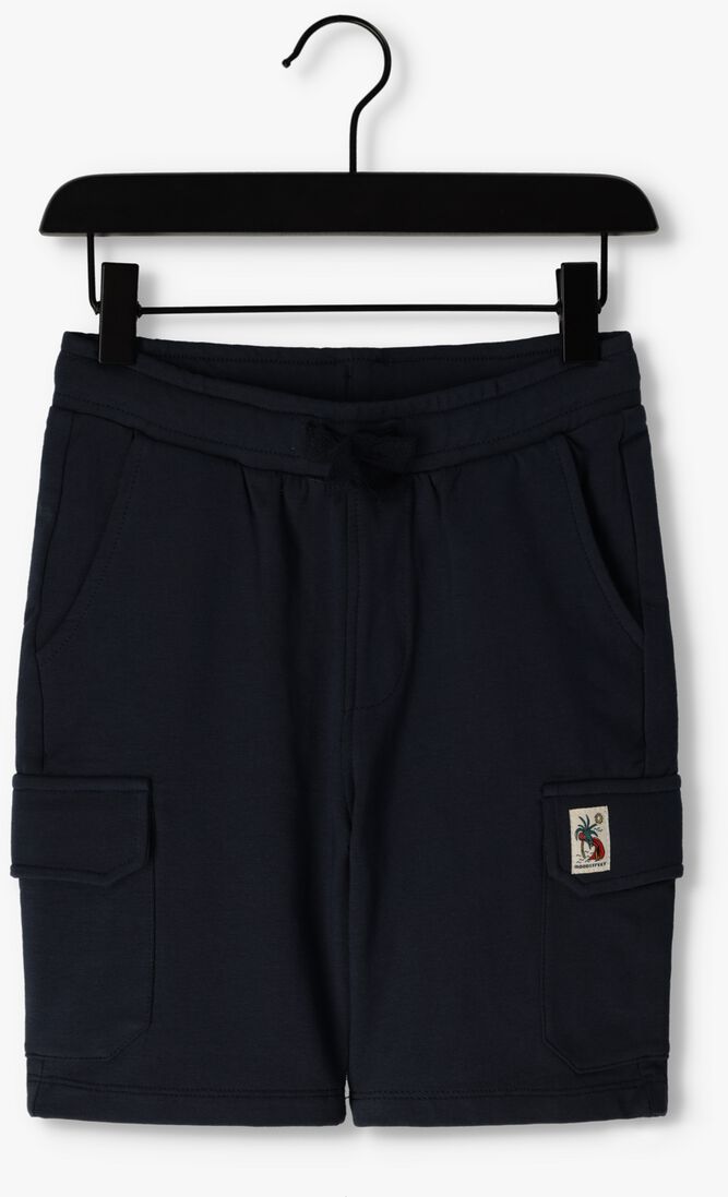 MOODSTREET donkerblauwe moodstreet korte broek cargo sweatshorts with sidepockets