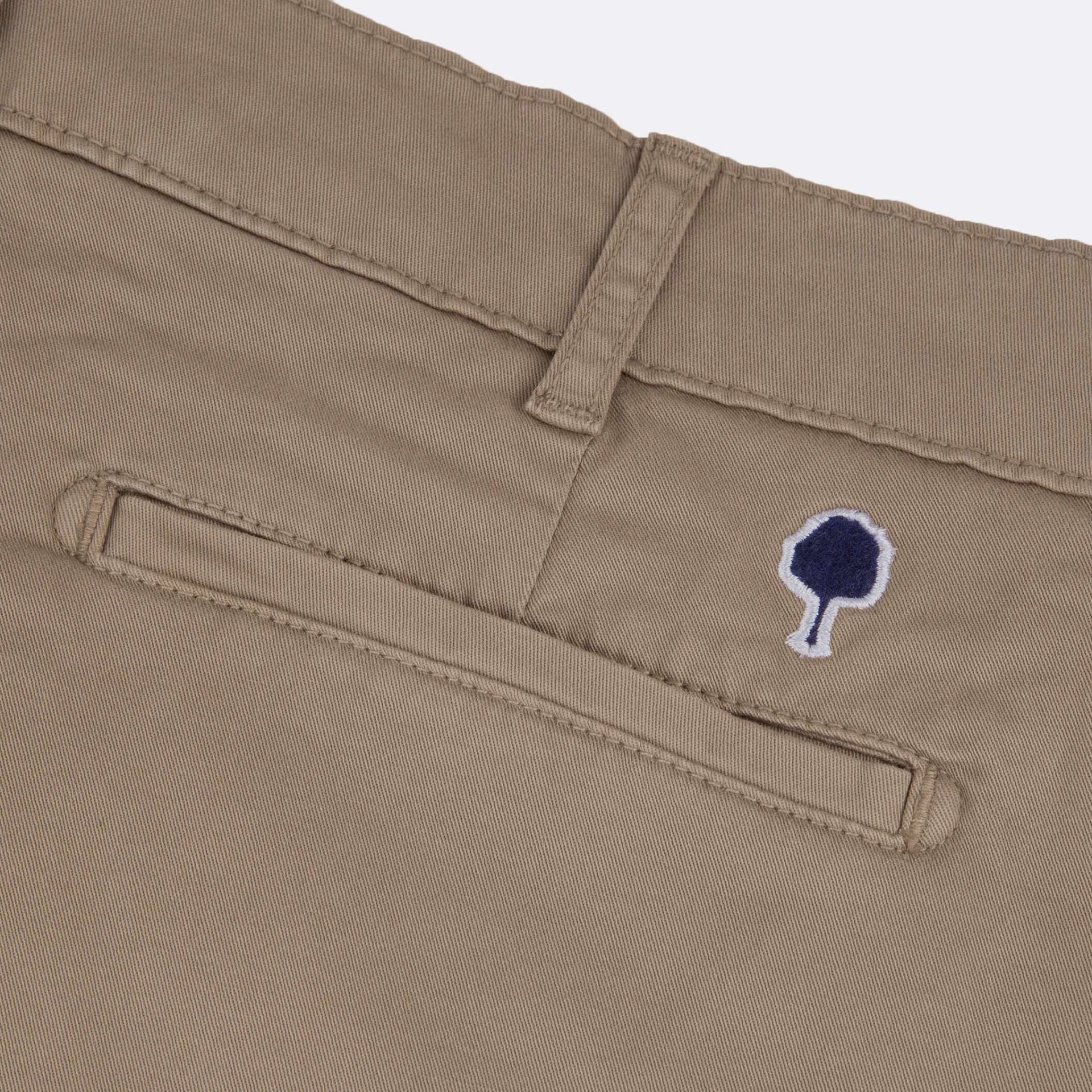 Chino beige clair coupe ajustée coton bio et coton recyclé - modèle Brix