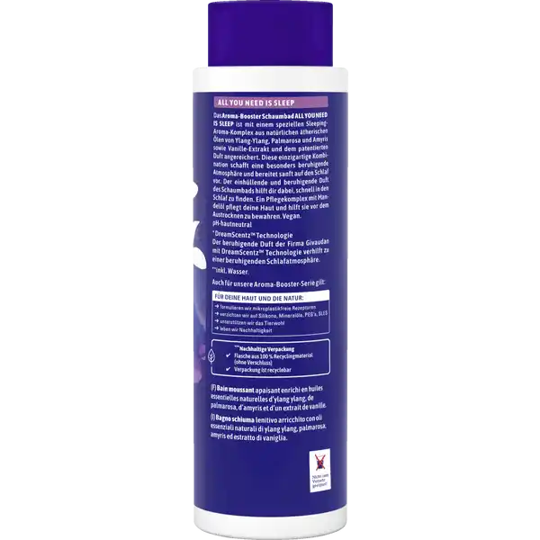 Aroma-Booster Schaumbad All you need is sleep