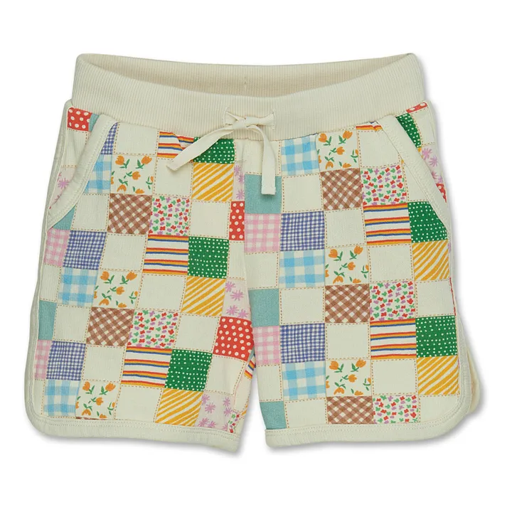 Wander & Wonder Short Patchwork Coton Bio | Vert