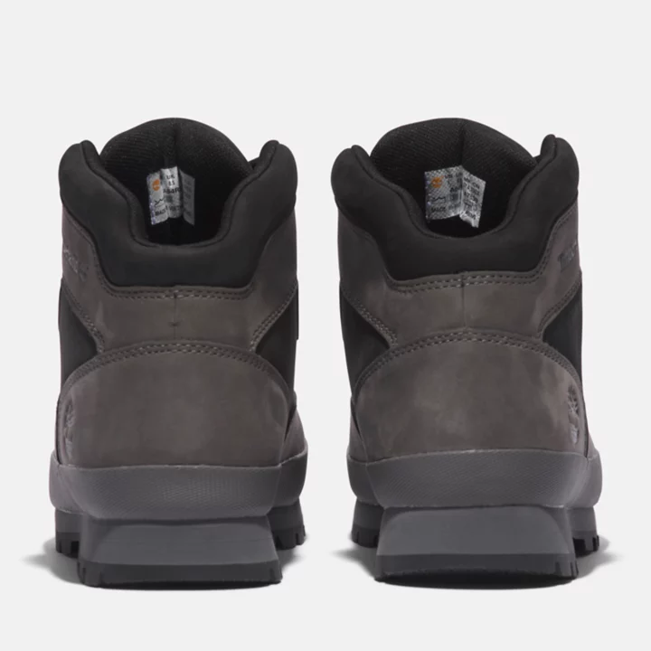 Bota de couro Euro Hiker masculina na cor cinza