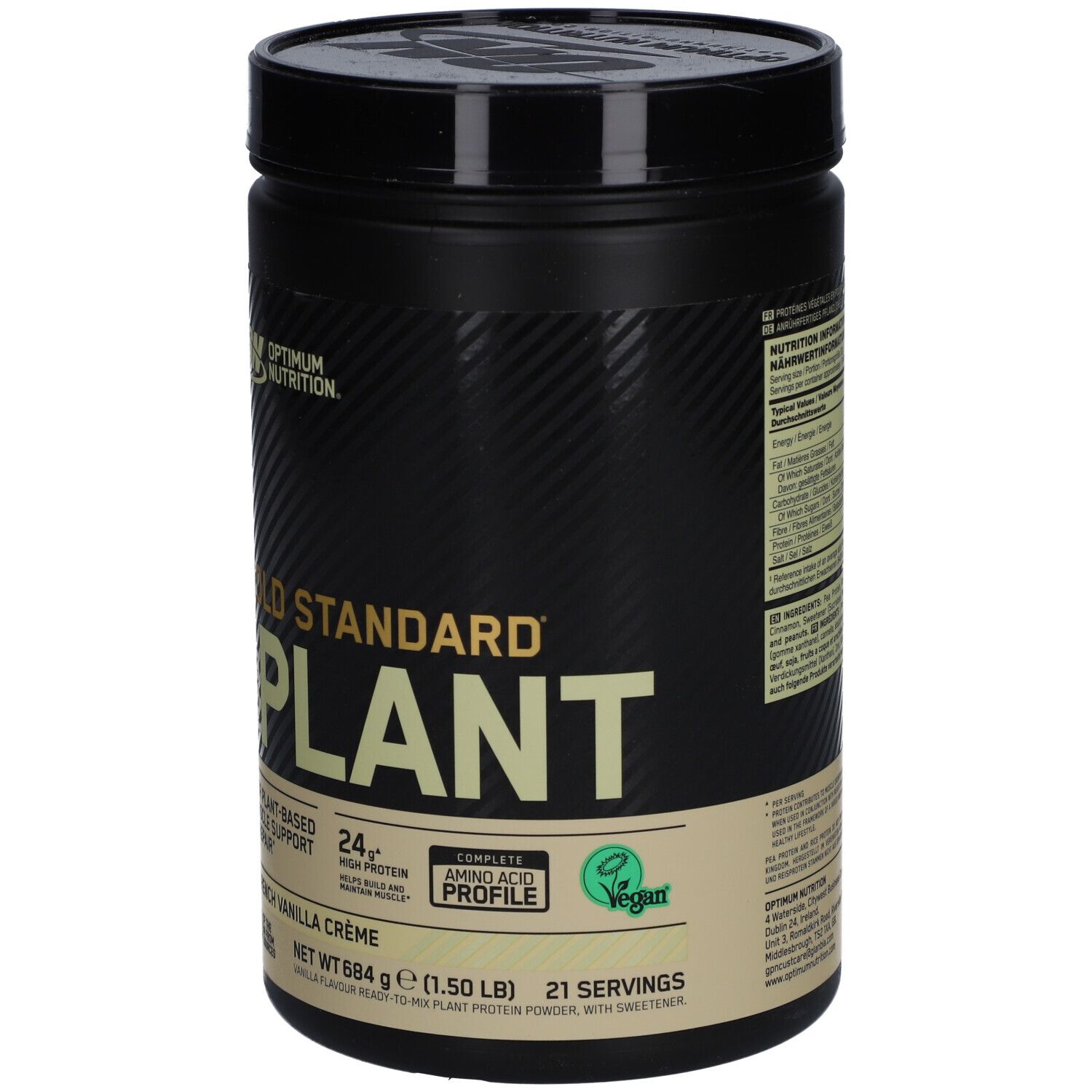 Gelb Standard 100% Plant Protein 684g Optimum Nutrition
