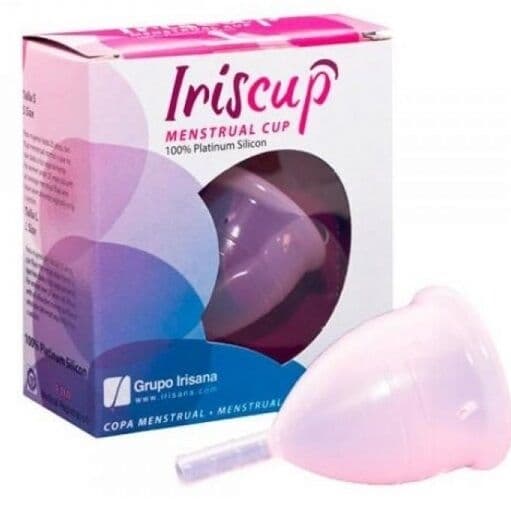 Iriscup - Liten rosa månedskopp A + gratis sterilisatorpose
