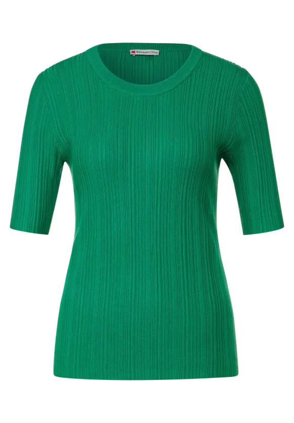 Kurzarm Strickpullover - fresh spring green