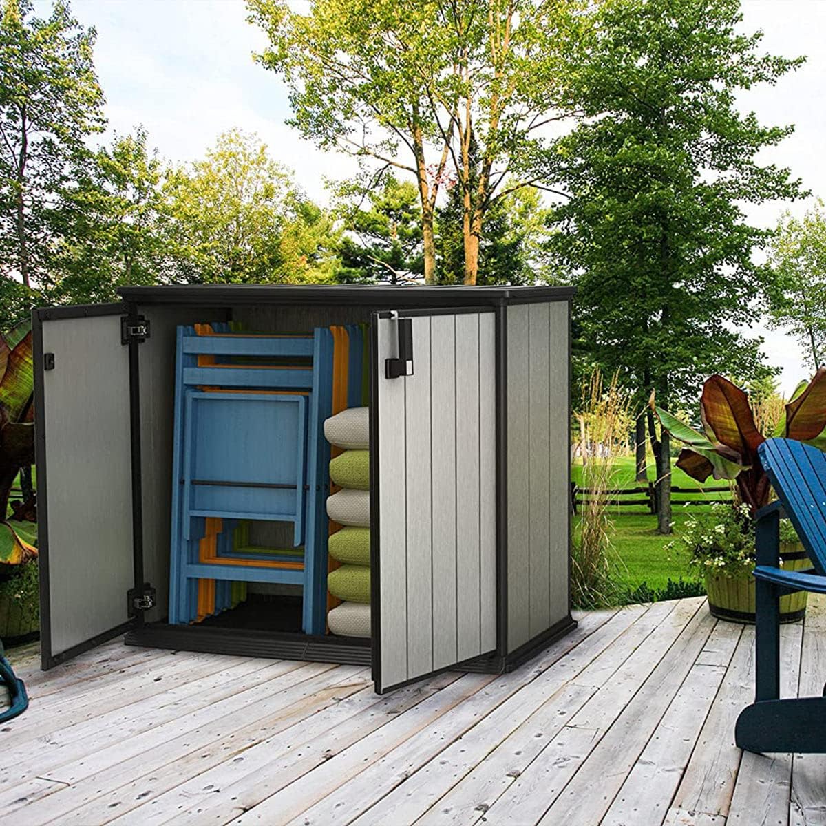 Keter Geräteschrank Patio Store, Grau, 1m³