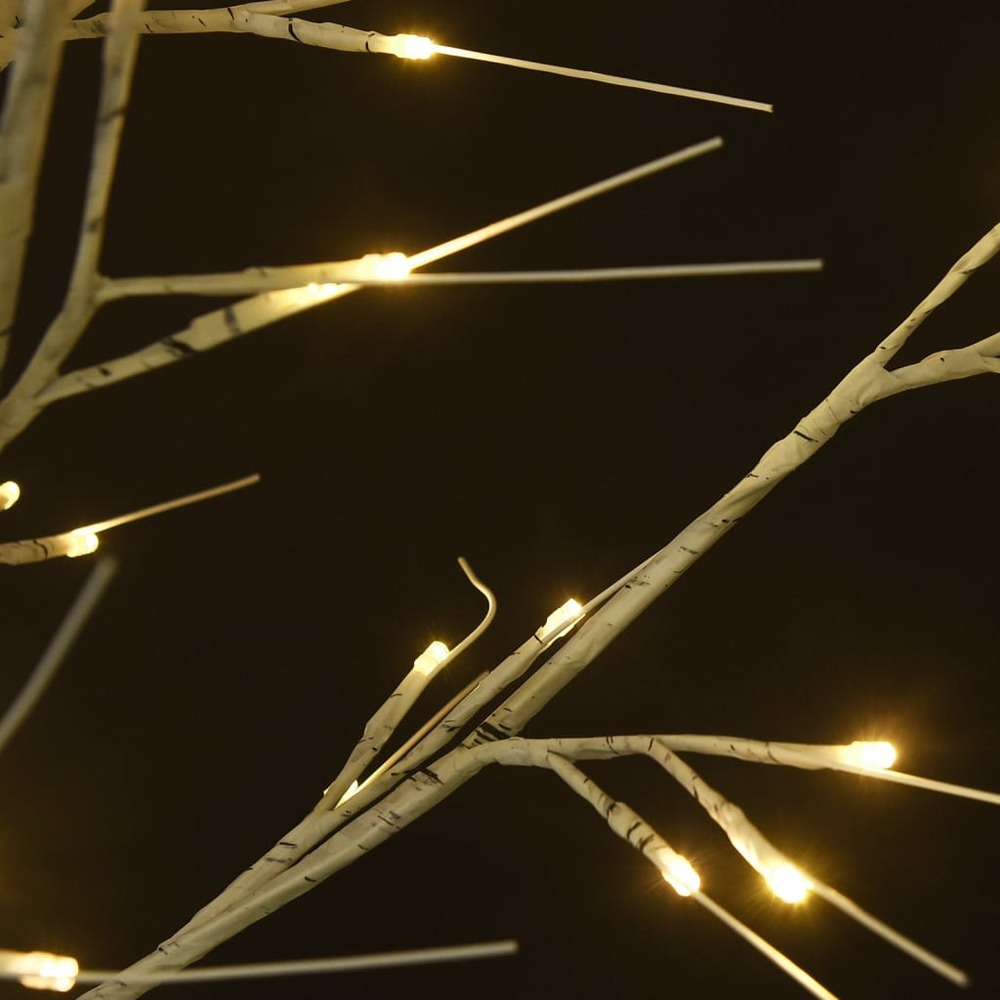 Sapin de noël 120 led blanc chaud saule 1,2 m int/ext