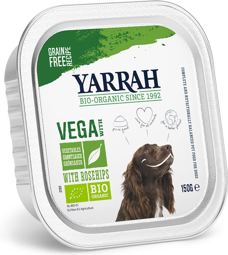 Yarrah biologisch hondenvoer in saus groenten 150 g