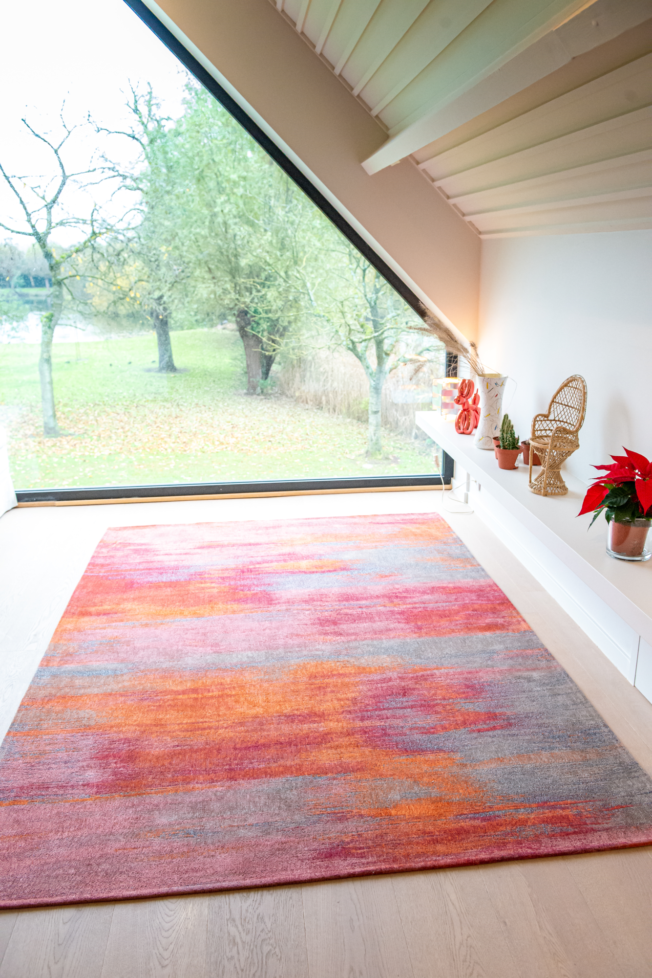 Ecorugs vloerkleed Monetti rood 240x340 cm