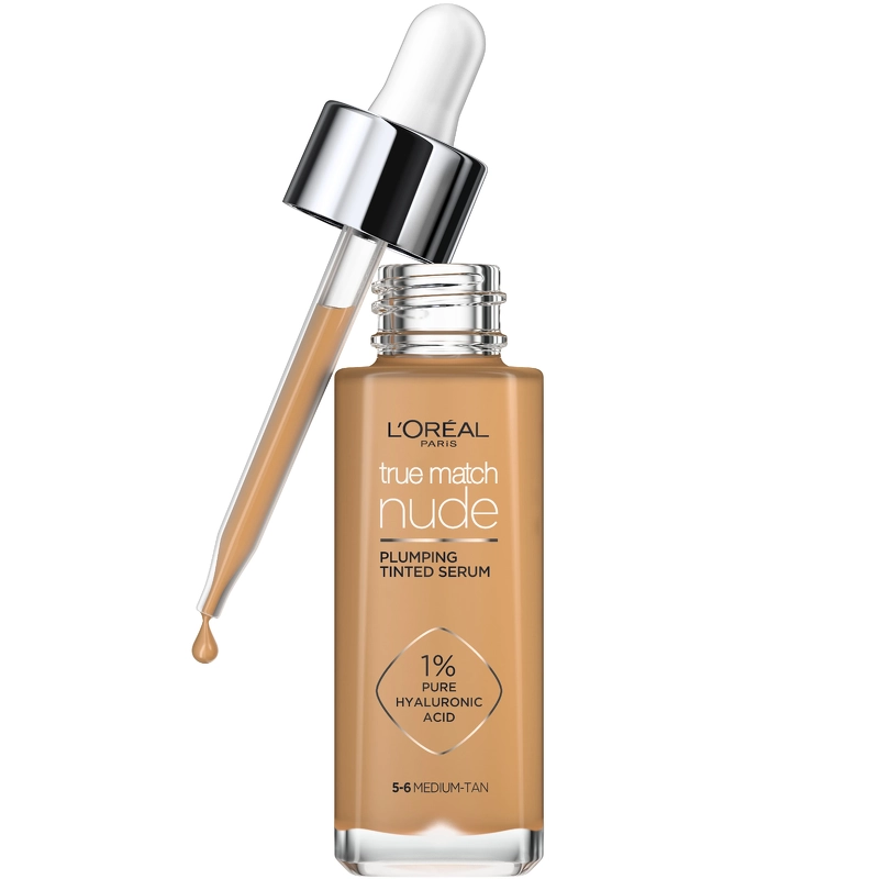 L'Oréal Paris Cosmetics True Match Nude Plumping Tinted Serum 30 ml- No. 5-6 Medium-Tan