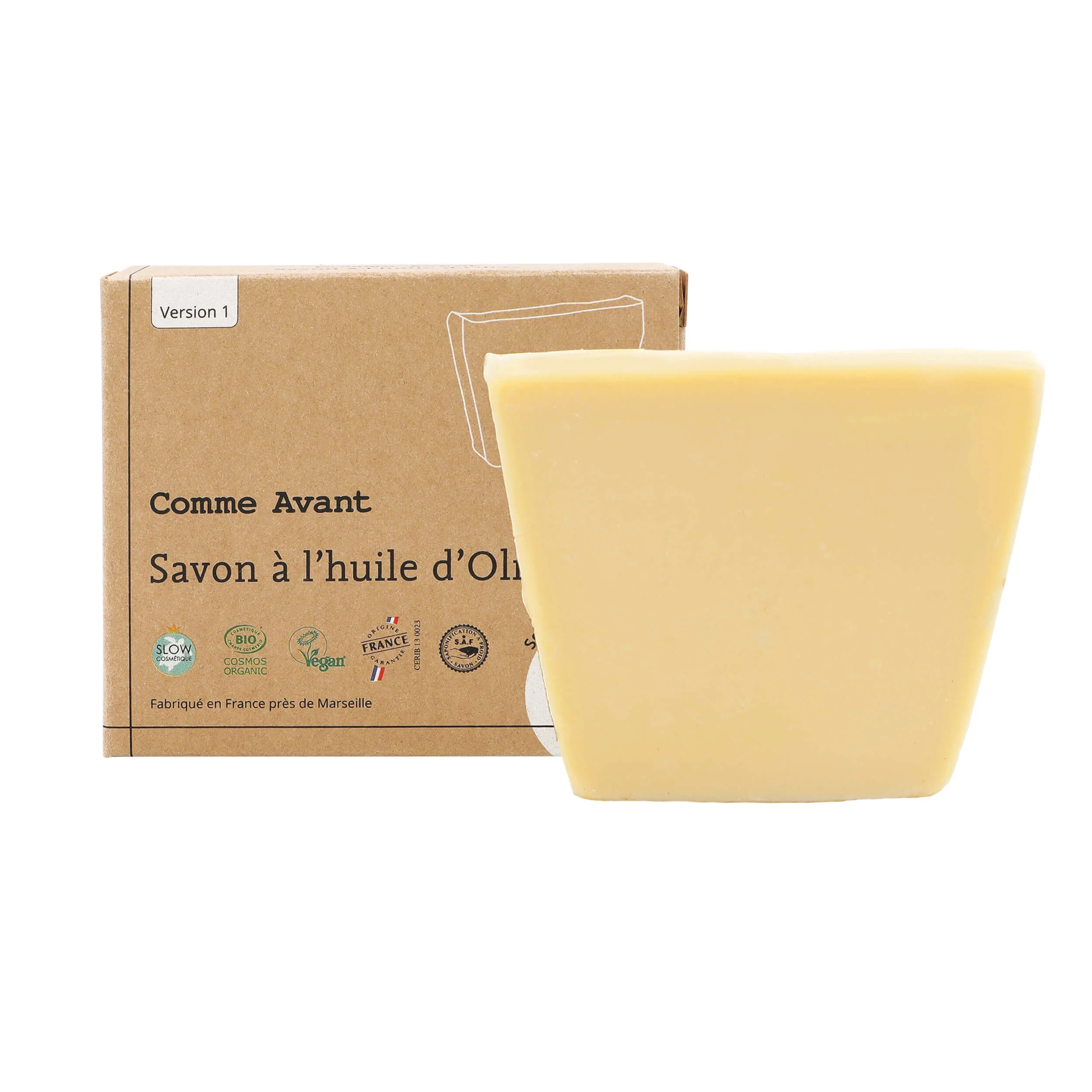 Savon à l'huile d'olive - Version 1 - 1 savon - 100g / Sans