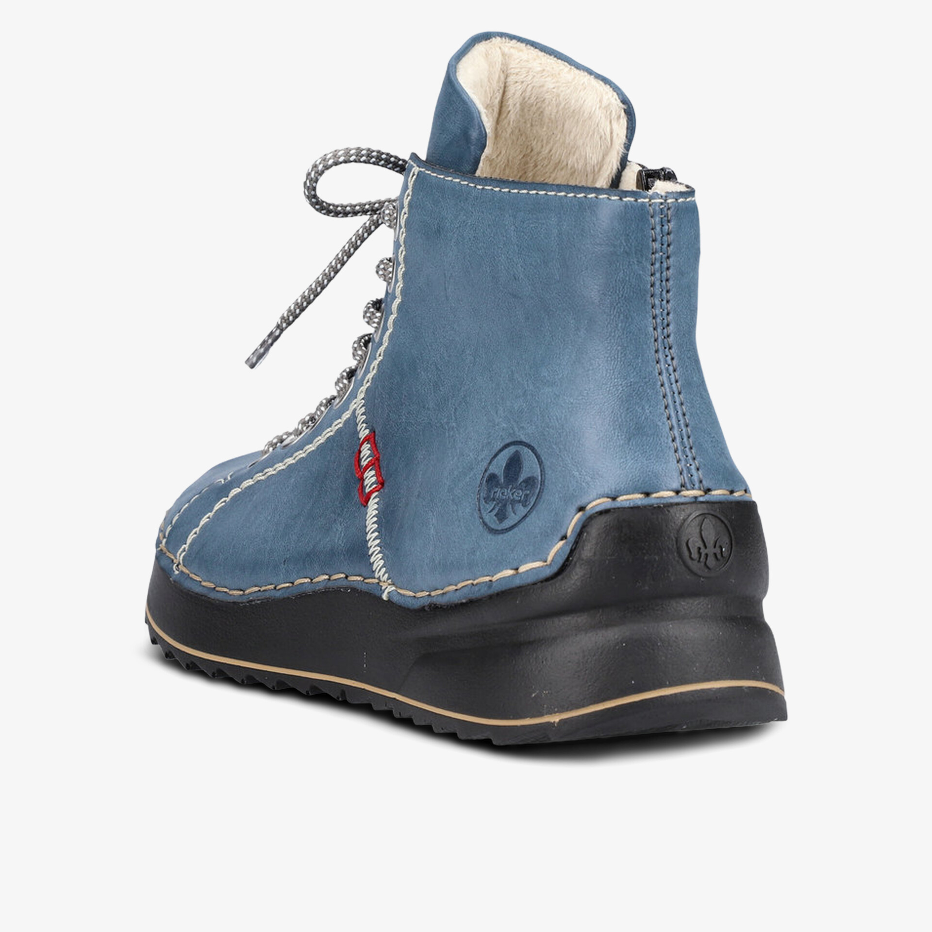 rieker Damen Schnürstiefeletten blau