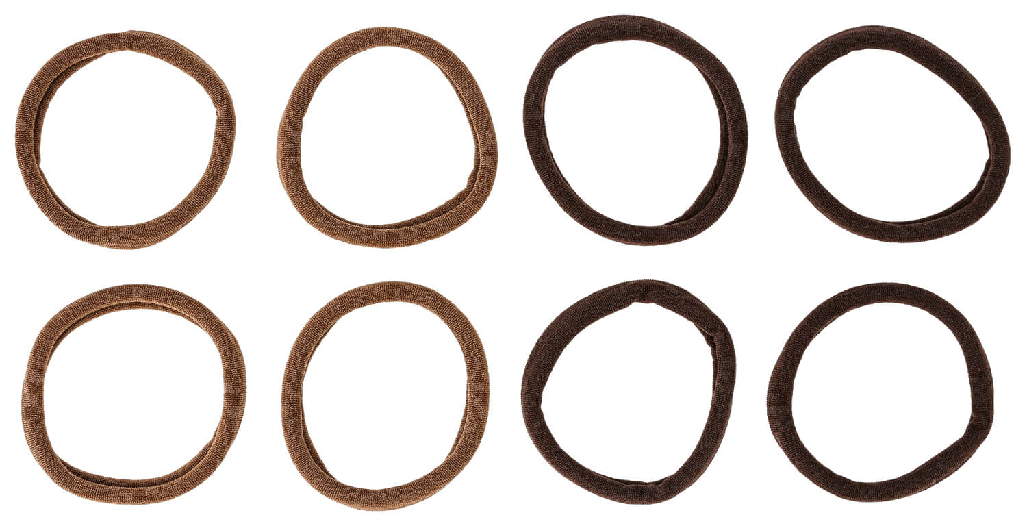 Haargummi-Set - Brown