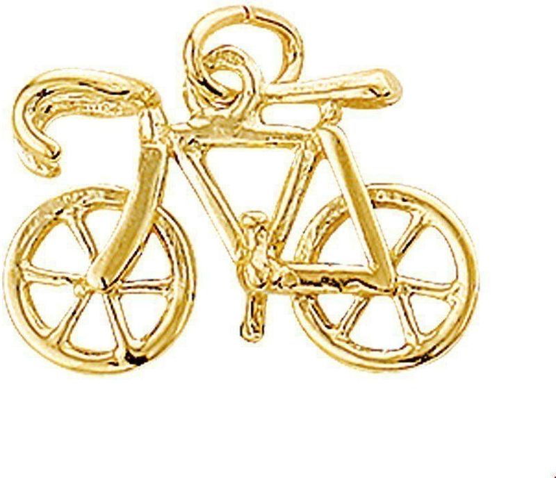 Hanger - Wielrenfiets - 14K Geelgoud - Gepolijst