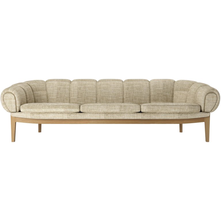 Gubi Croissant sofa eiken, Dedar Smila T1902