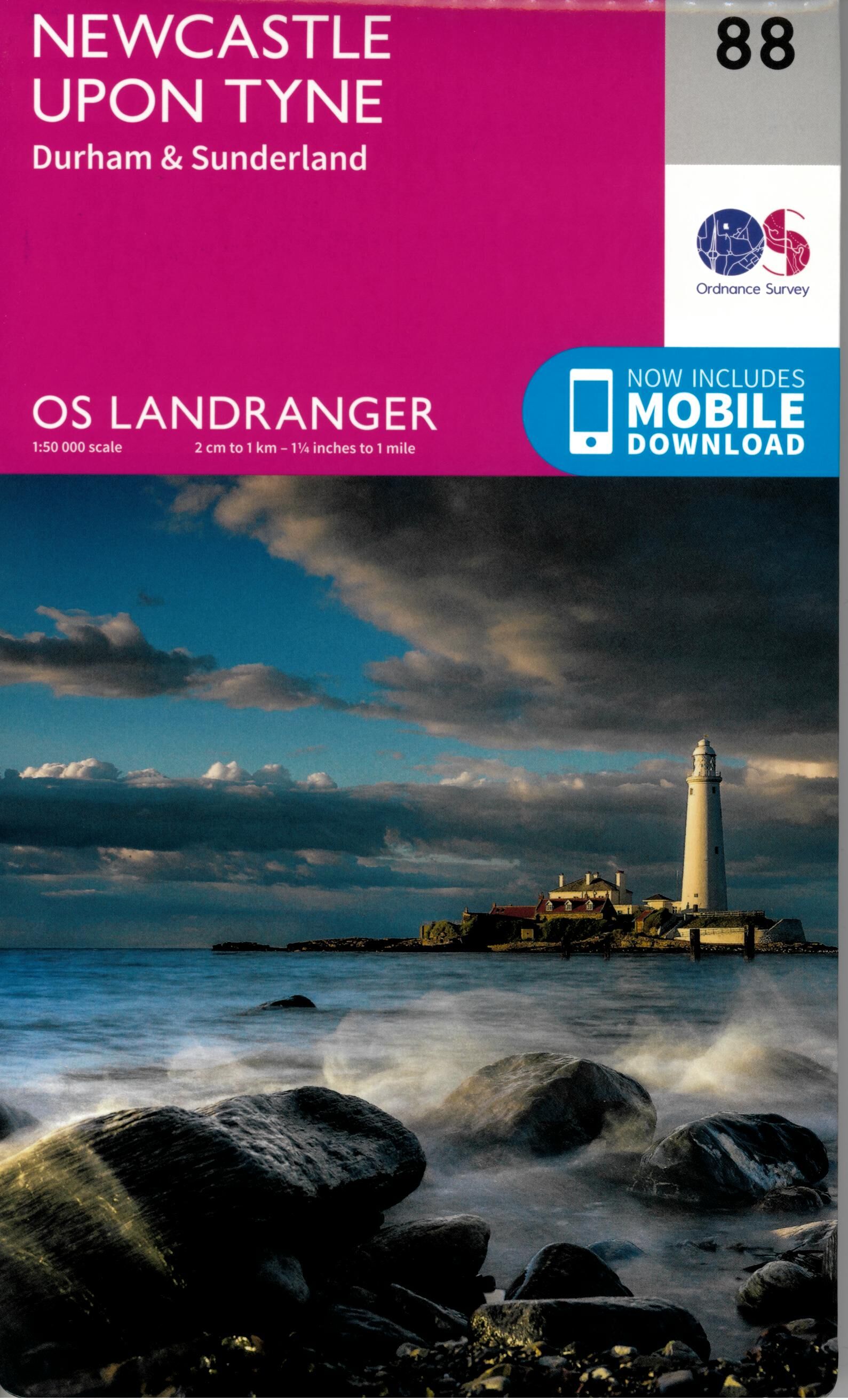 ORDNANCE SURVEY - 88 GB NEWCASTLE UPON TYNE 1 50 000