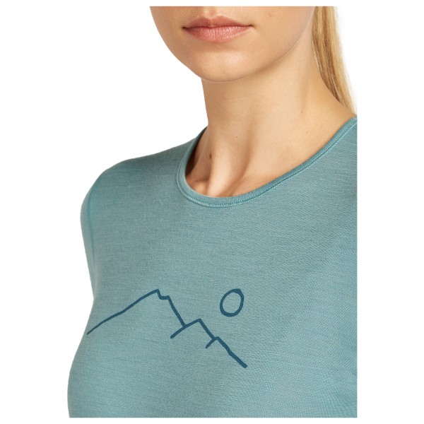 Icebreaker - Women's Merino 200 Oasis L/S Crewe Rainer Ridge - Sous-vêtement mérinos