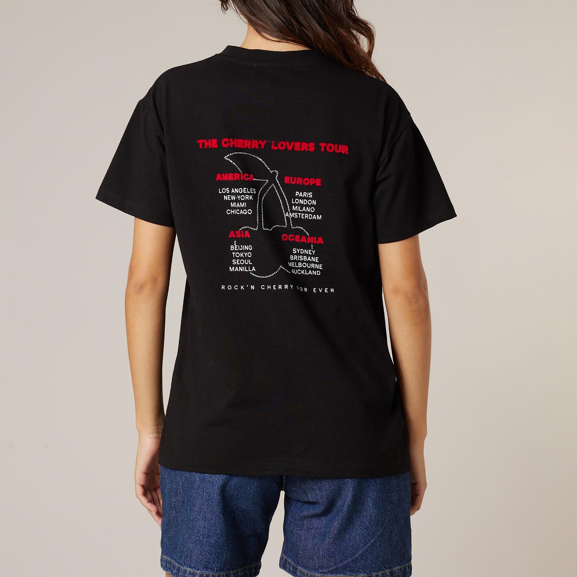 T-shirt Femme noir