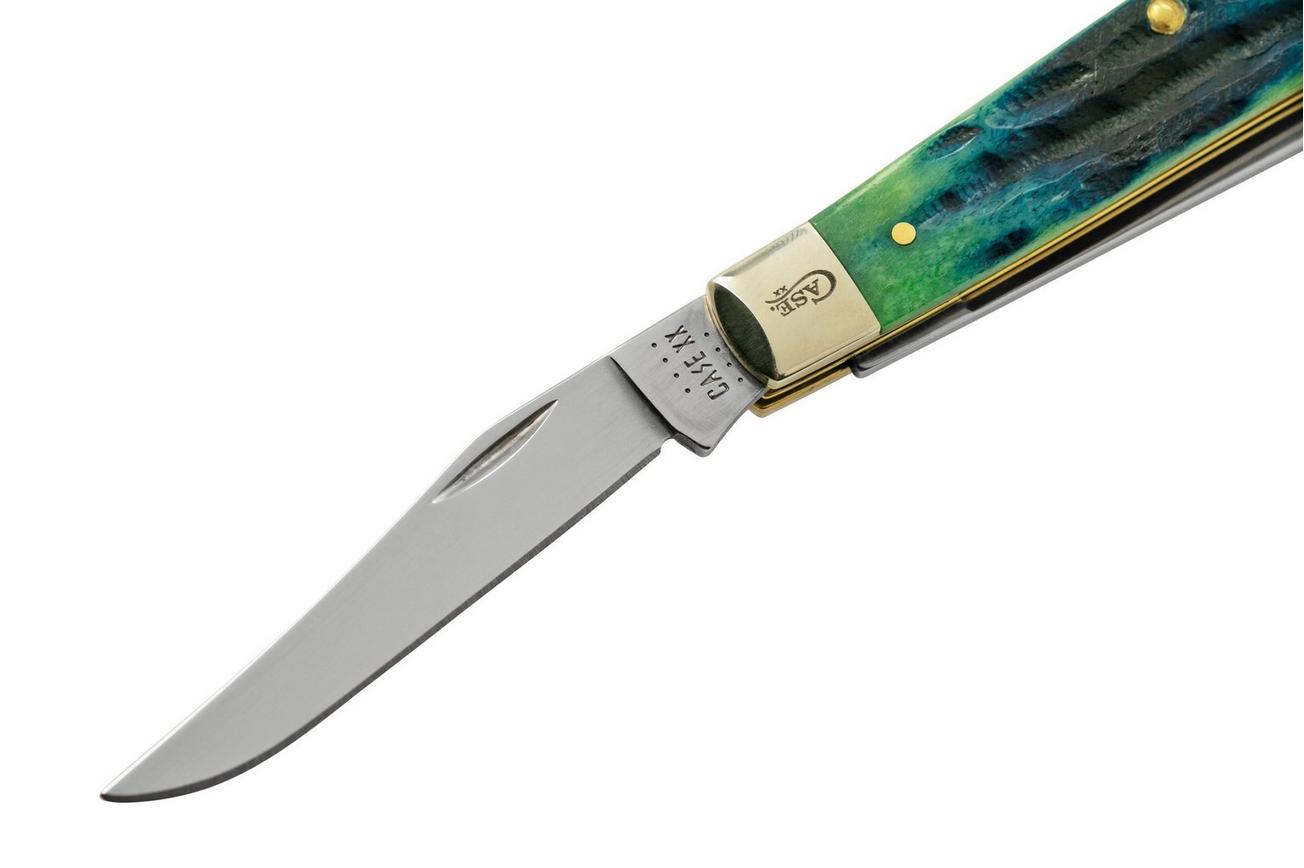 Case Jig Mini Trapper, Hunter Green Bone, Deep Canyon, 75834, 6207 SS, zakmes