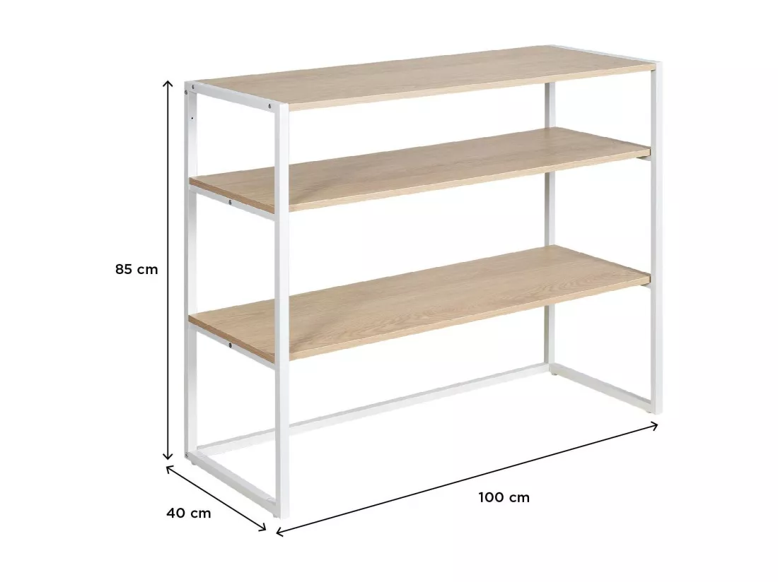Portant vêtements sous combles étagères L100 x H85 cm