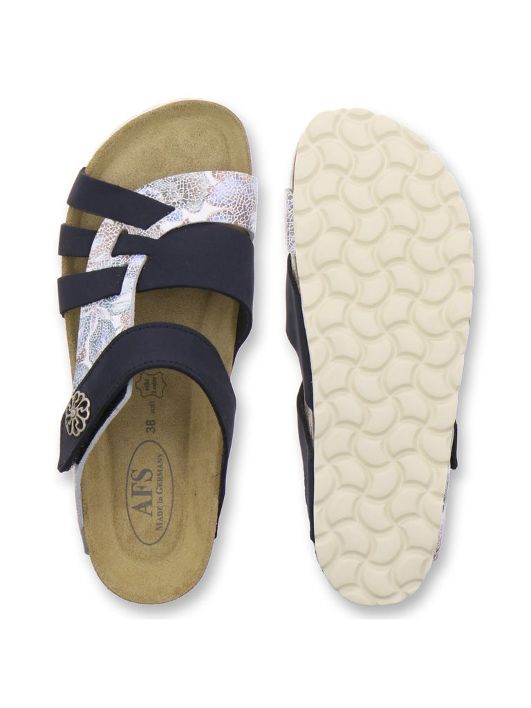 Pantoletten Damen Kralle navy