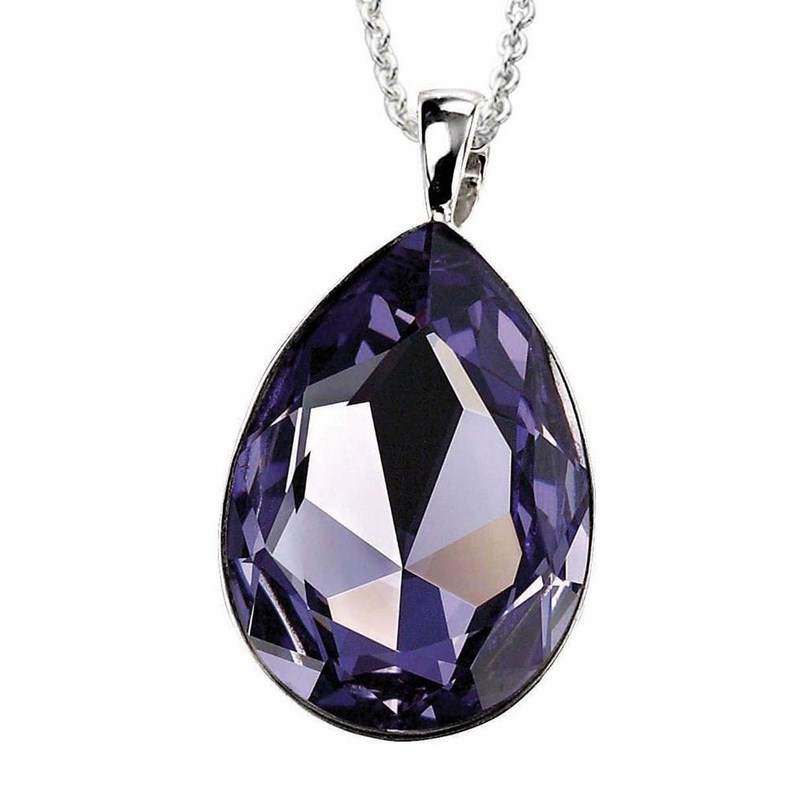 Collier Cristal de Swarovski et sa Chaine de 51 cm en argent 925/1000