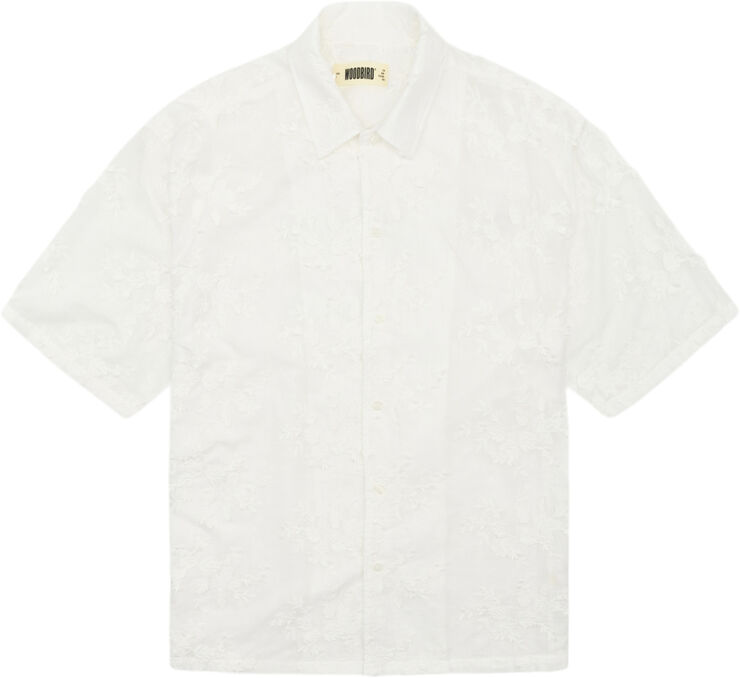 Woodbird WBBanks Flower Shirt Off white
