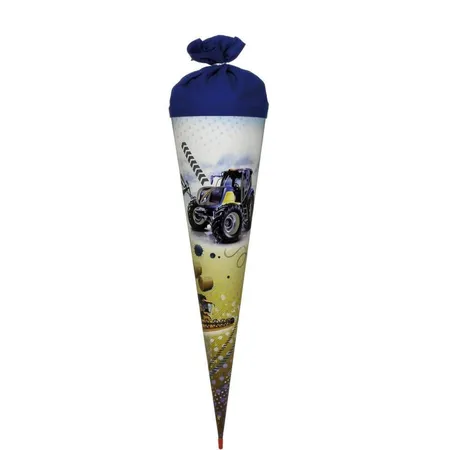 Roth Schultüte 70 cm Silber- Goldfolien & UV-Lack Traktor