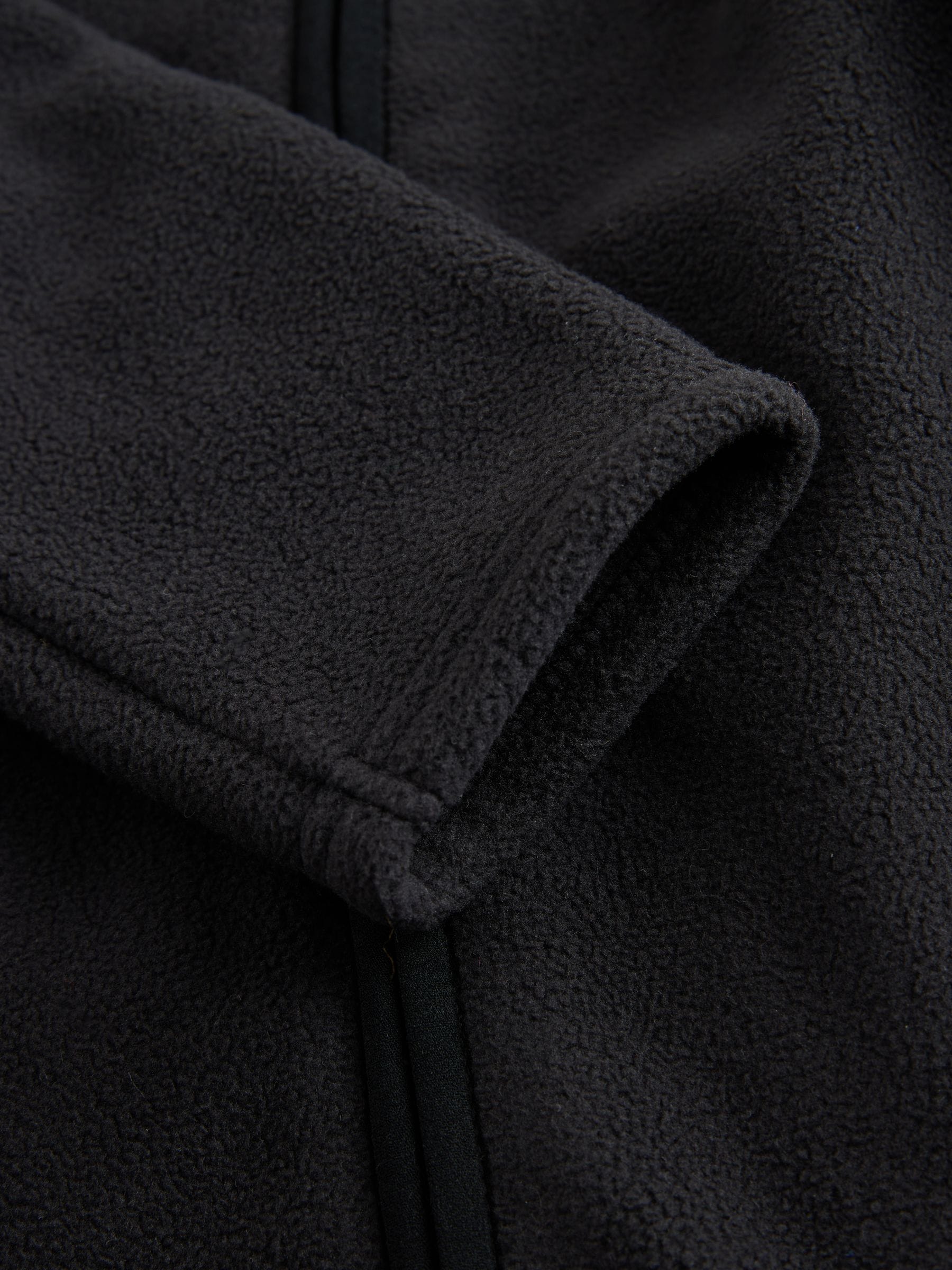 Zwart - Clarks uniseks fleece met rits