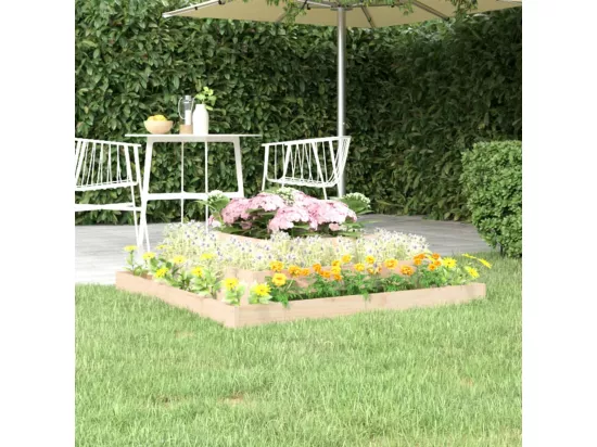 Jardinière 110x110x27 cm Bois massif de pin