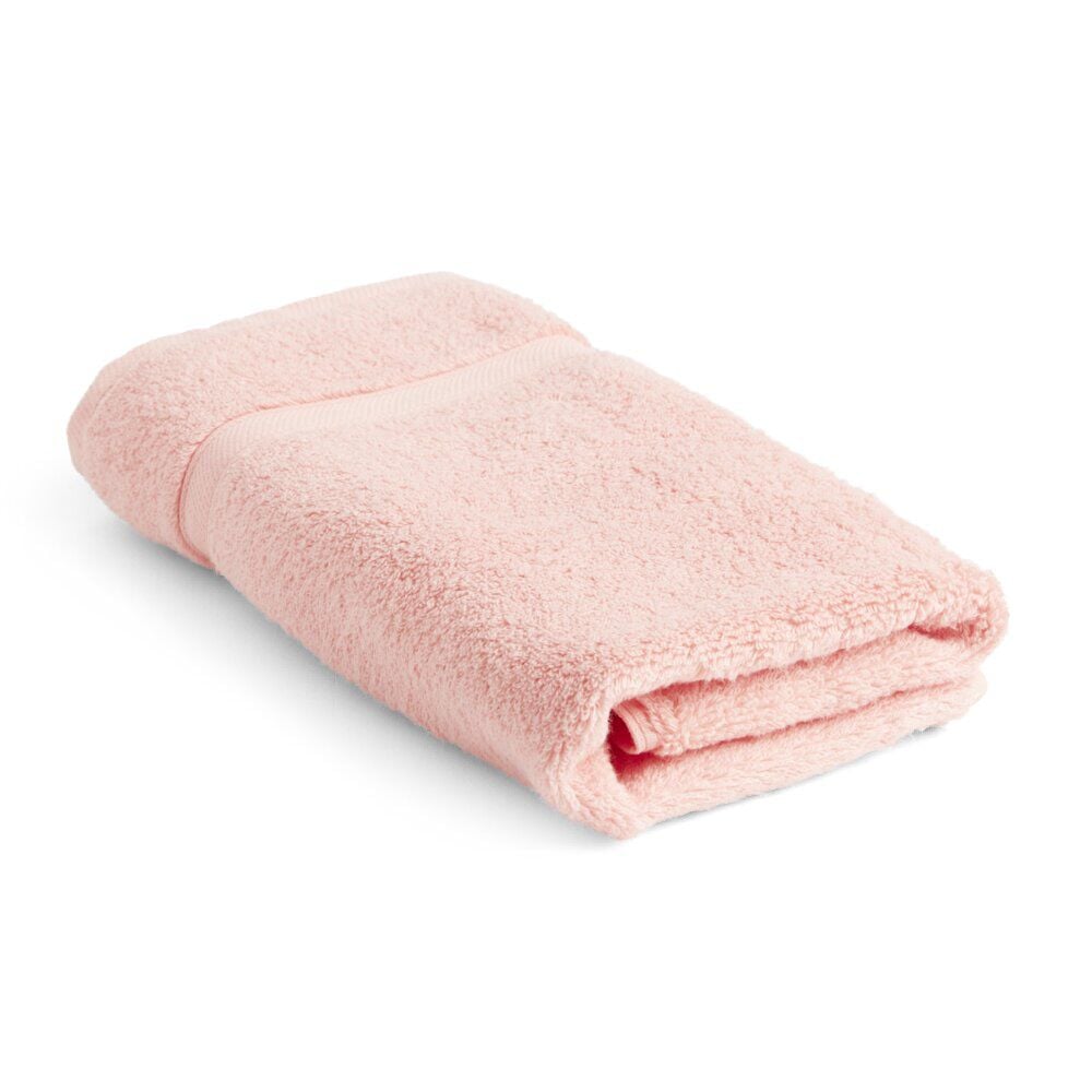 Serviette de toilette coton 50x90cm bleu ou rose