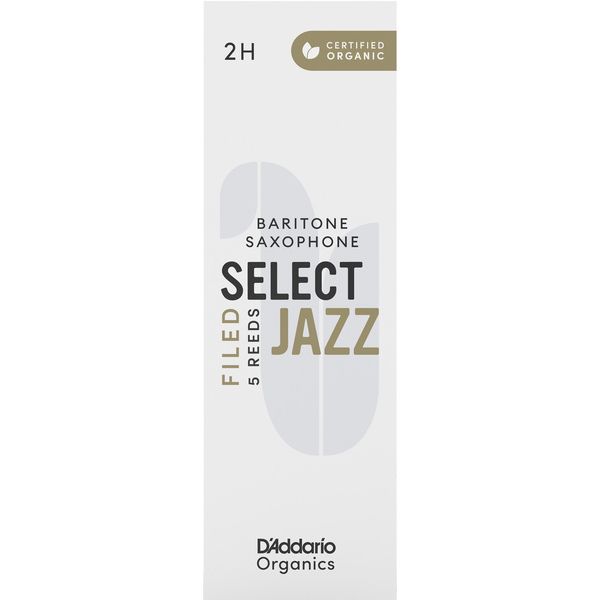 DAddario Woodwinds Organic Sel. Jazz Filed BAR 2H