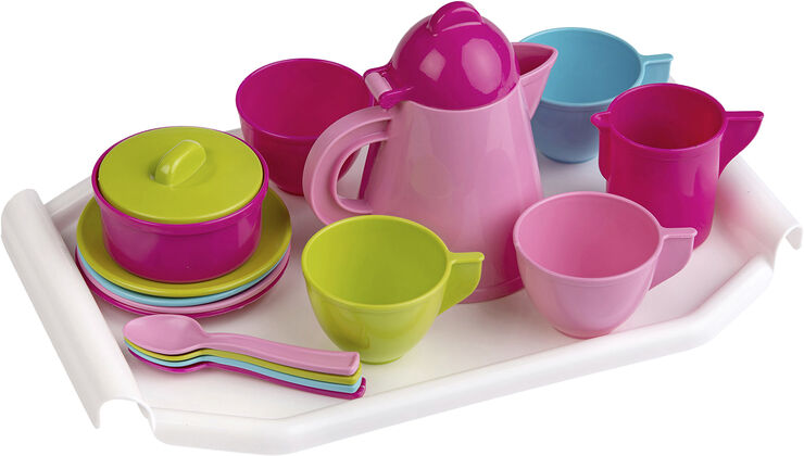 TY KAFFESTEL PLAST 15d-BAKKE Lyserød & multi