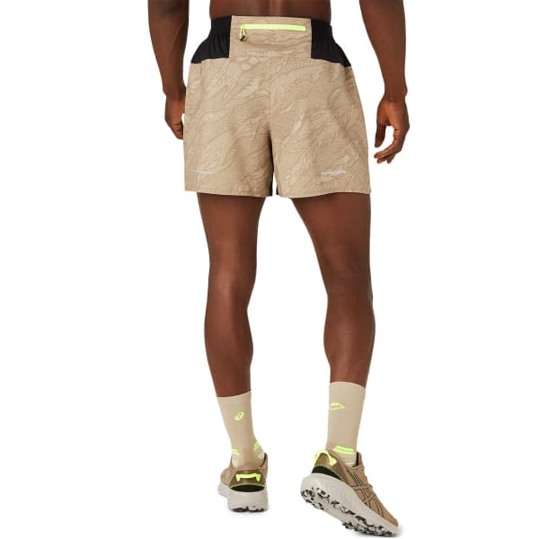 Short running ASICS FUJITRAIL ALL OVER PRINT 5IN SHORT PEPPER