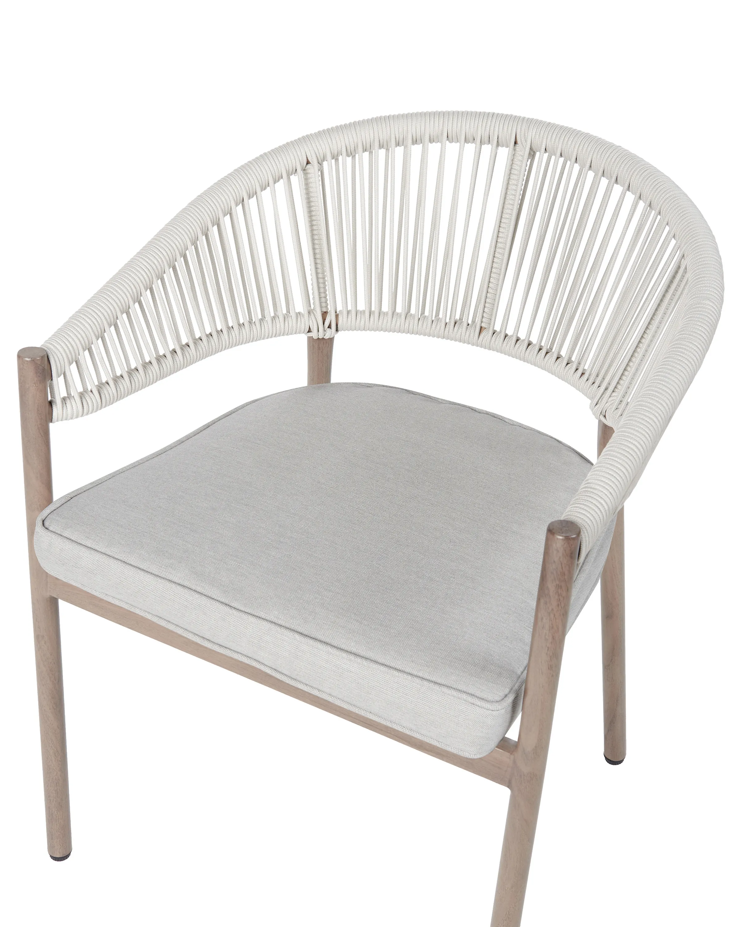 Set van 6 stoelen met zitkussen FLAVIA Metaal Wit