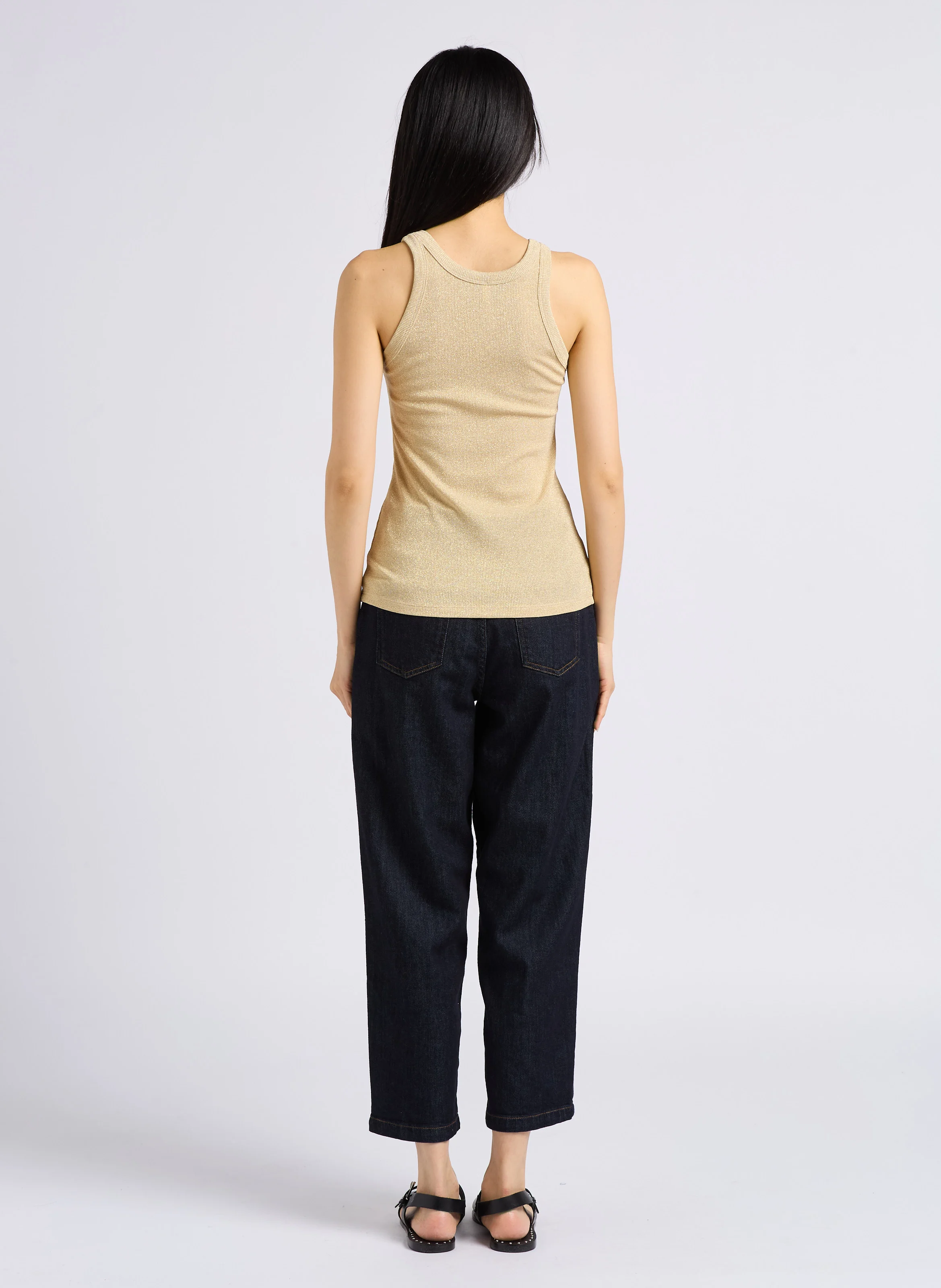 Jean droit en coton| Bleu