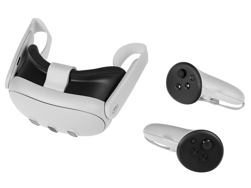 Meta VR-Headset Meta Quest 3 512 GB Mobiles VR-Headset inkl. zwei Touch-Controllern