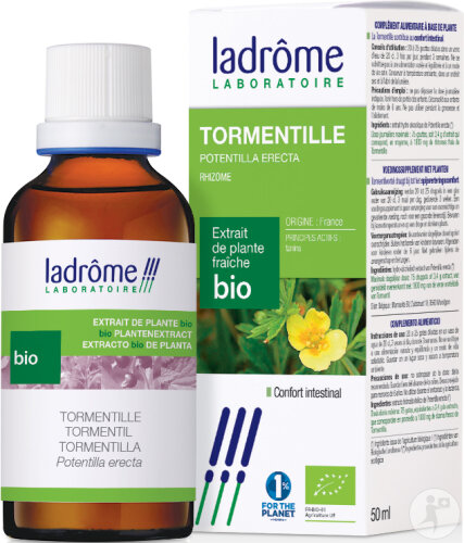 Ladrôme Potentilla Erecta/Tormentil Extrait De Plante Bio Flacon 50ml