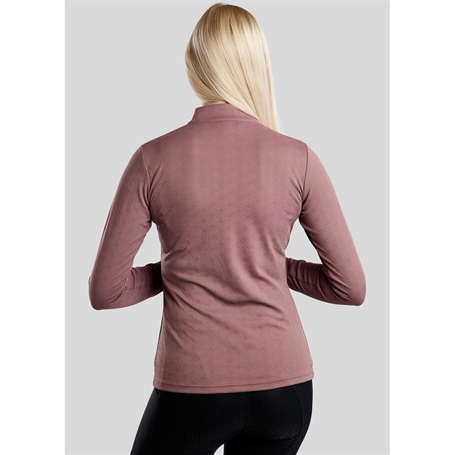 Trainingsshirt Montar MOCilia Jacquard Refined Middenroze