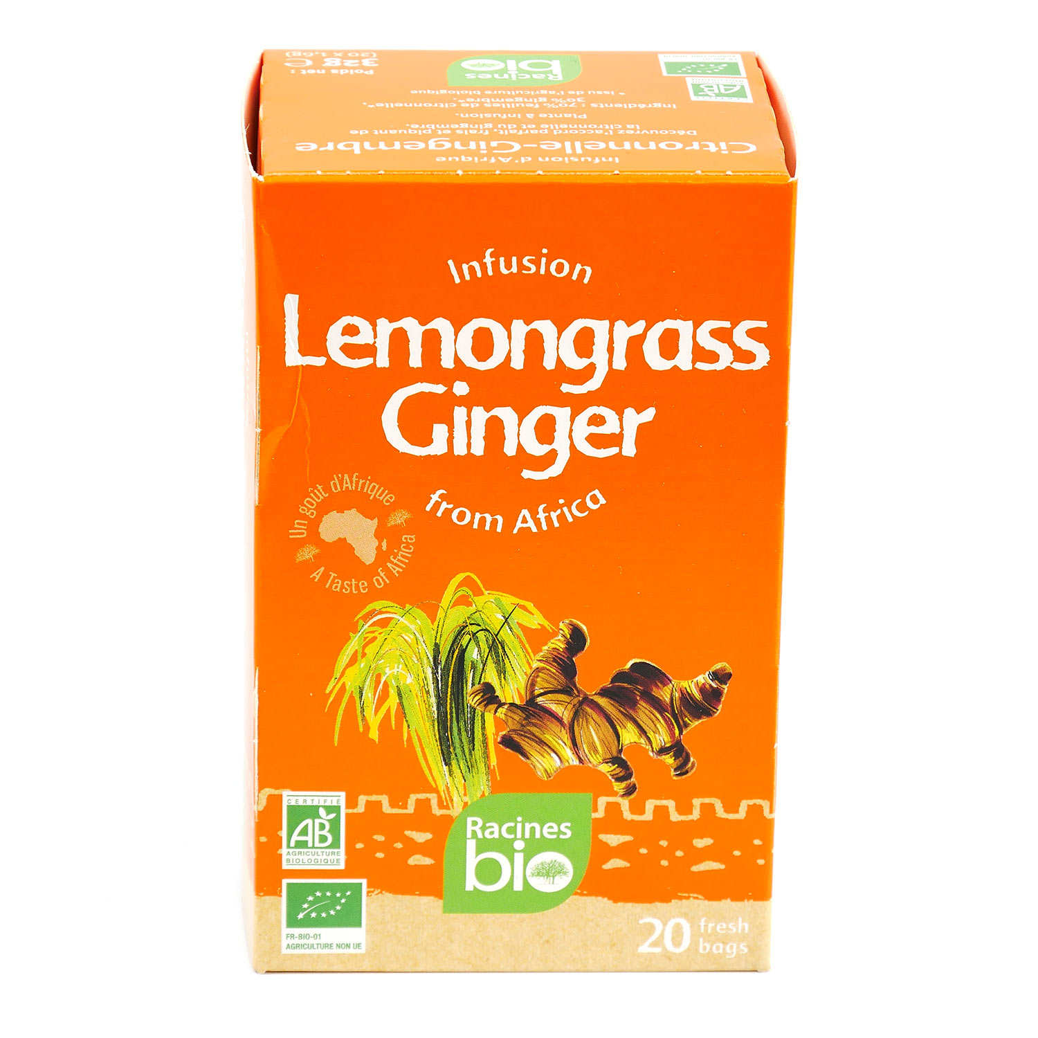 Infusion d'Afrique citronnelle-gingembre bio