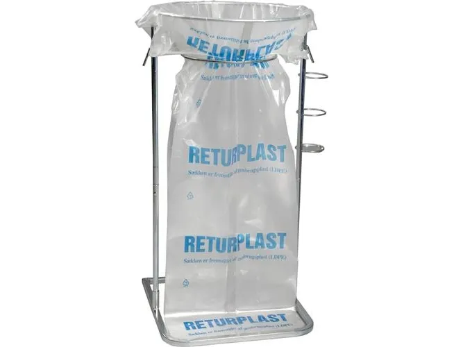 Affaldsstativ returplast 240l galv. stål