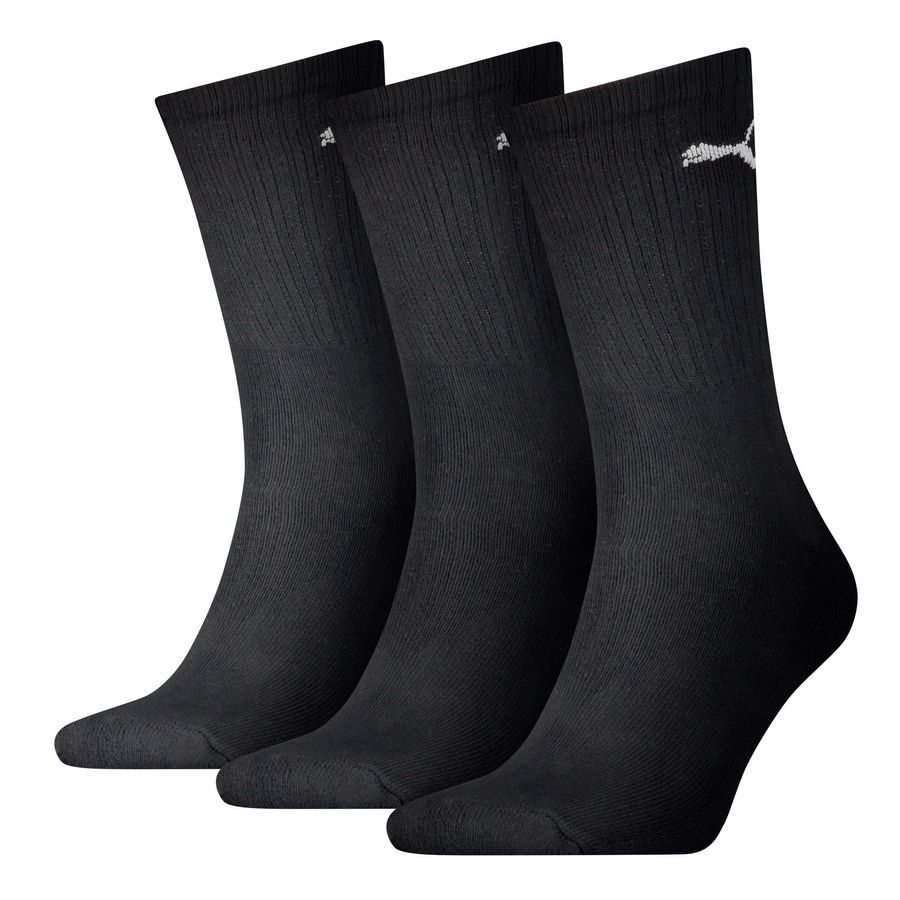 PUMA Chaussettes Crew Pack de 3 - Noir