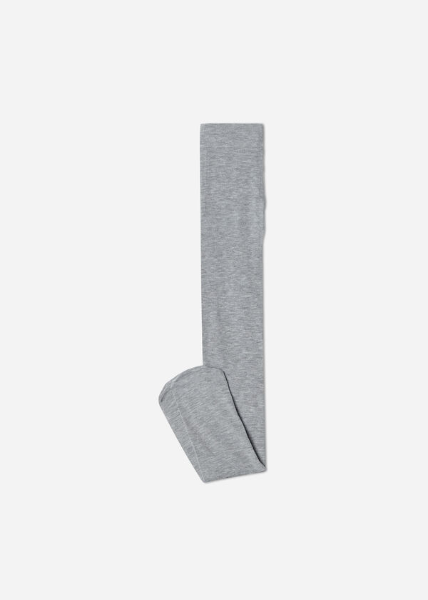 Meia-calça super opaca para meninas com cashmere