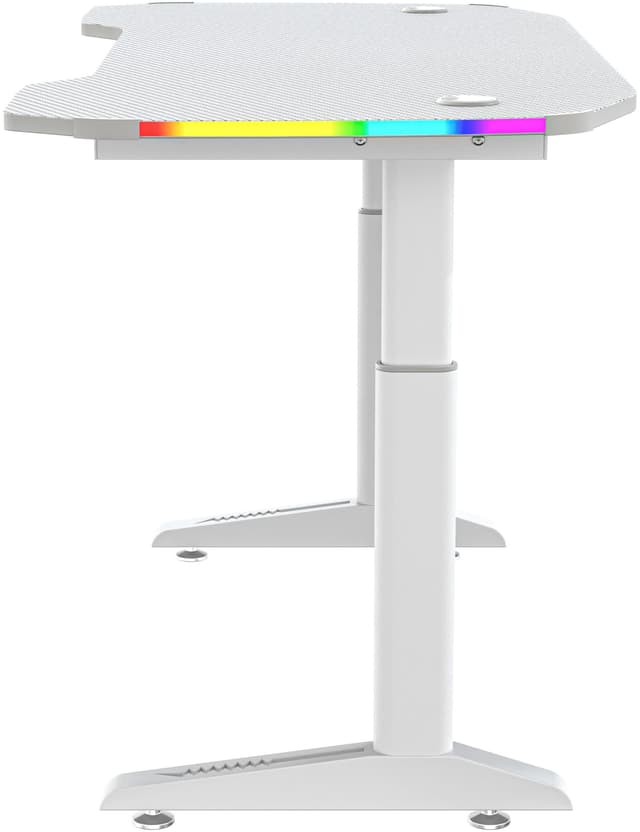 Piranha Base 120 RGB gaming-skrivebord (hvid)