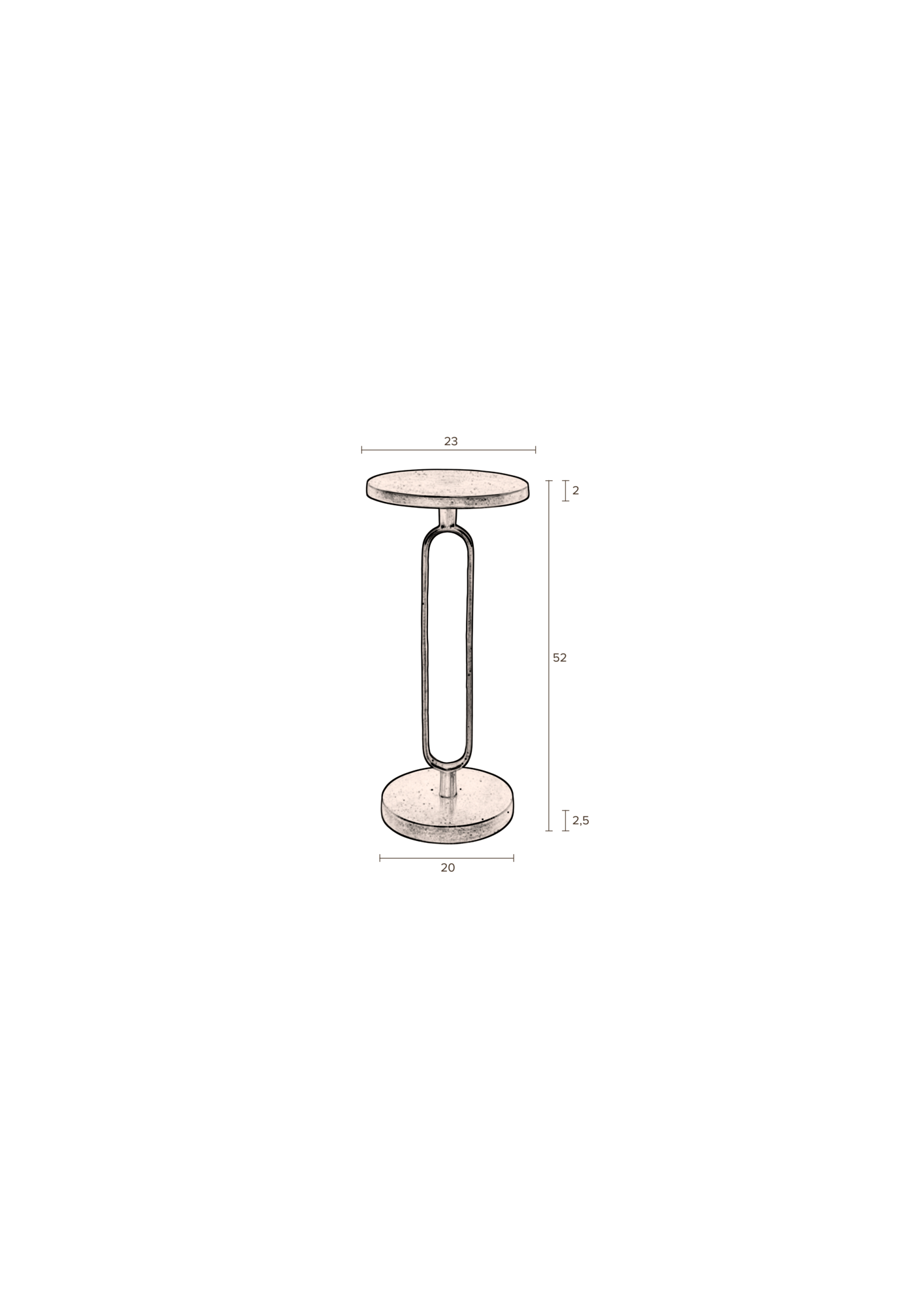 Dutchbone bijzettafel Sandook Dutchbone Sandook bijzettafel