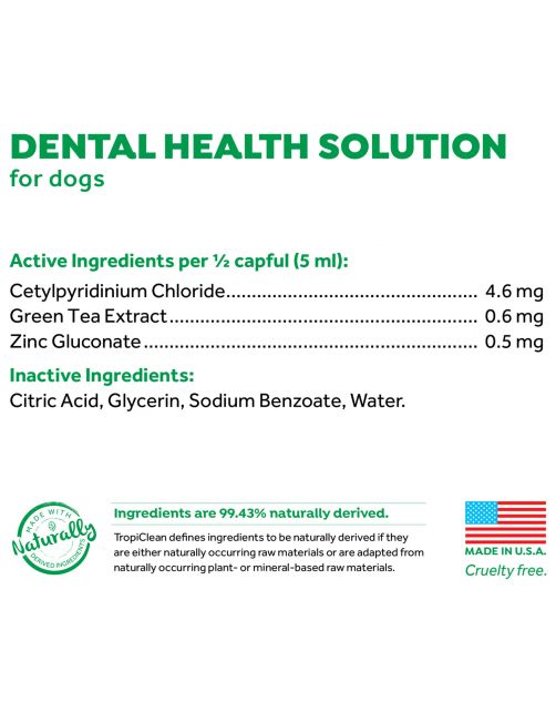 Tropiclean Fresh Breath Oral Care Water Additive - Gebitsverzorging - 473 ml Mondwater