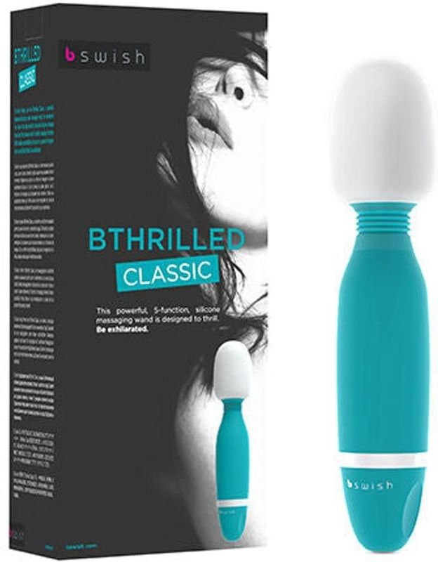 B Swish - bthrilled Classic Wand Vibrator Denim