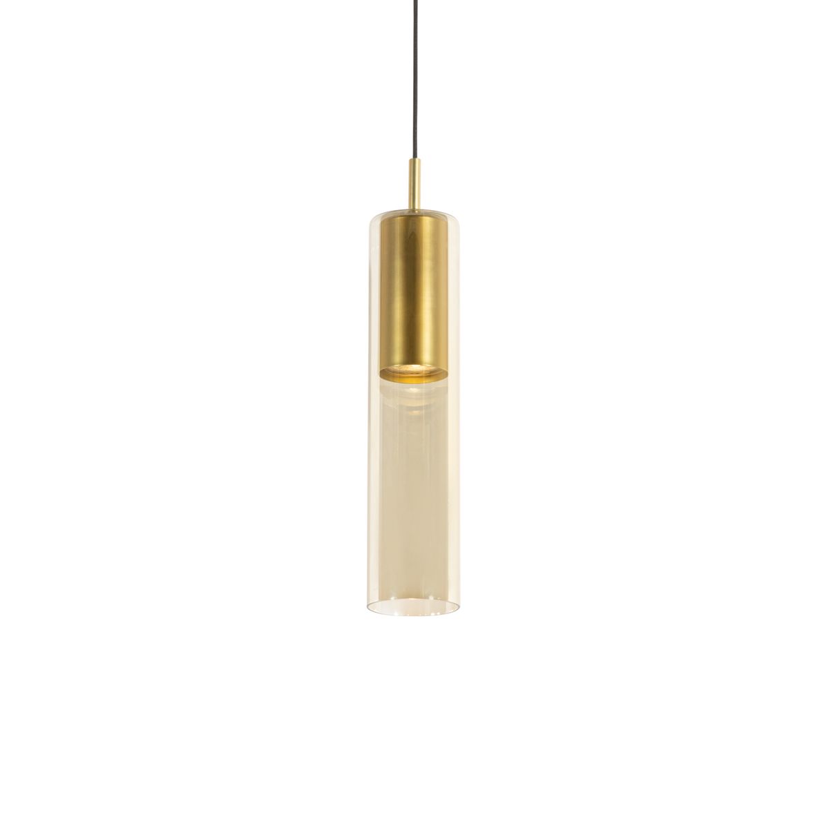 Modern railsysteem met 5 hanglampen goud 1-fase - Iconic Lloyd