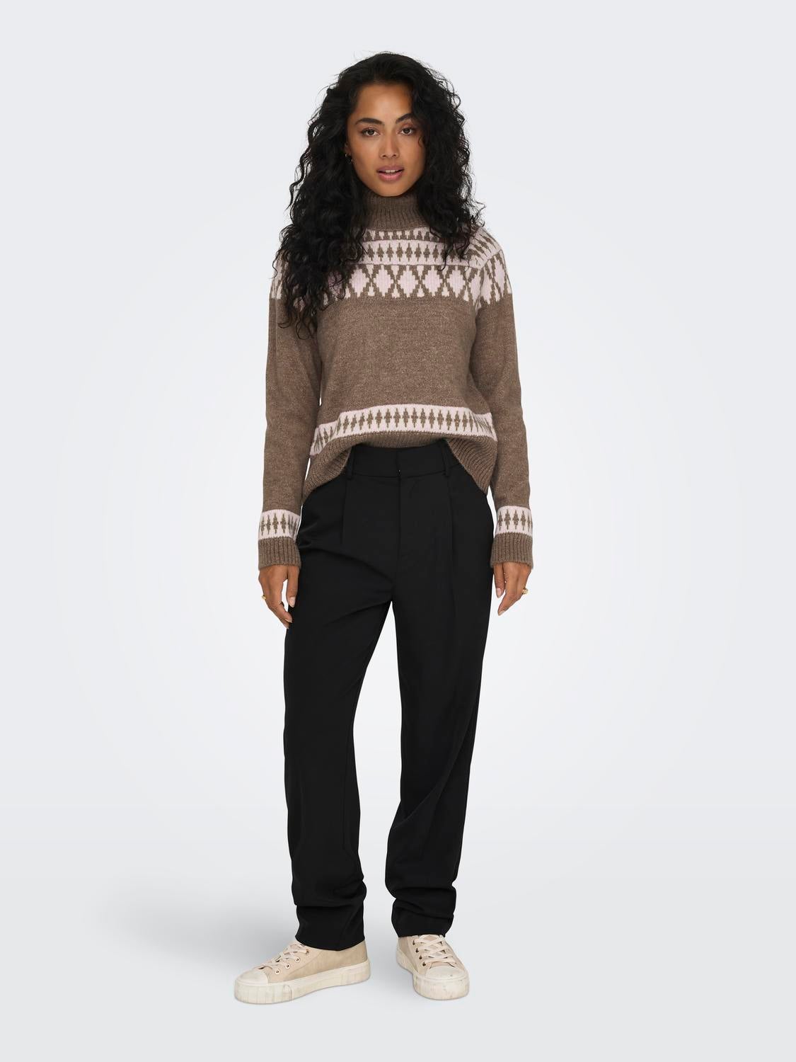 ONLMATHILDA Strickpullover Dark Earth