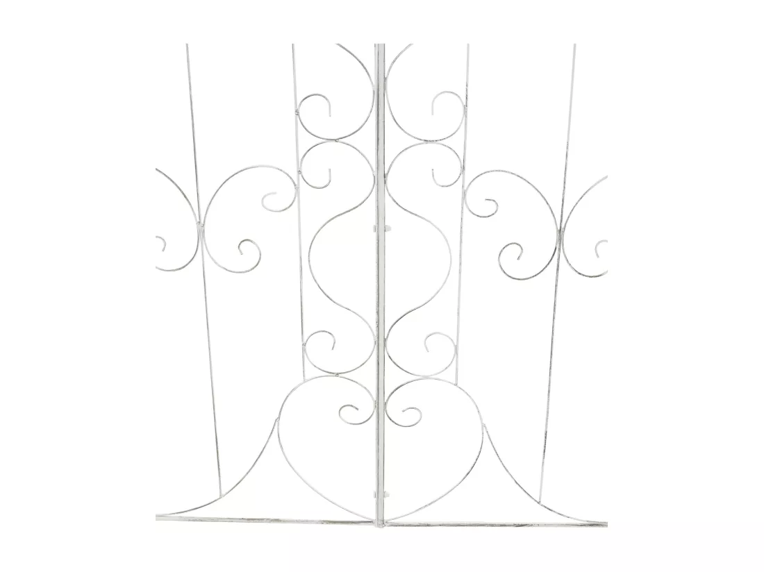 Lot de 2 Treillis - Métal - Blanc antique - Mandevilla