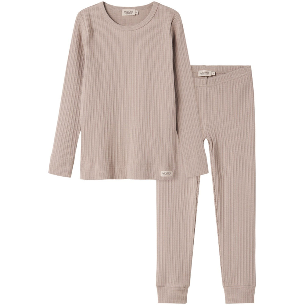 Køb MarMar Modal Pointelle Rib Soft Beige Nattøj